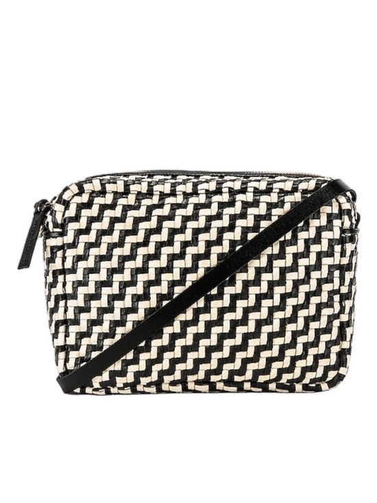 Clare V. Handbags - Rare Clare V. Midi sac in cream and black woven zig zag